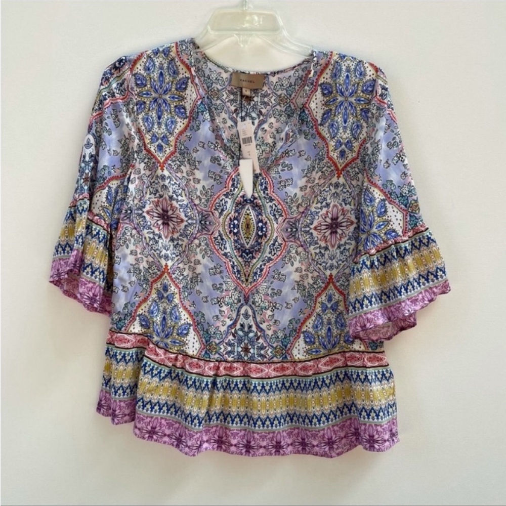 Anthropologie boho La Rue silk blouse by Kachel - Picture 2 of 7